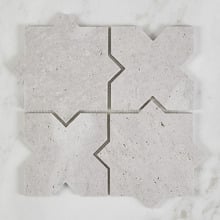 Apollo Grey Star & Cross Travertine Mosaic Tile